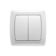 Вимикач VI-KO Carmen білий 2кл