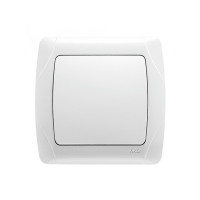 Вимикач VI-KO Carmen білий 1кл