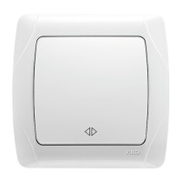 Вимикач VI-KO Carmen білий 1кл проміжний