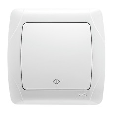 Вимикач VI-KO Carmen білий 1кл проміжний