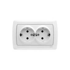 Розетка VI-KO двойна із заземленням