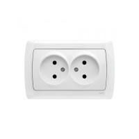 Розетка VI-KO двойна без заземлення