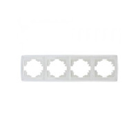 Рамка VI-KO Carmen біла 4-на горизонтальна