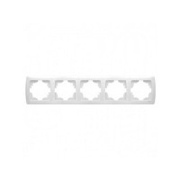Рамка VI-KO Carmen біла 5-на горизонтальна