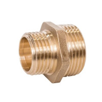 Ніпель редукційний 1/2"х1/4" (15-10) ЗЗ латунь SF