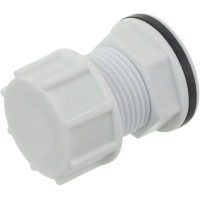 Відвід з баку із заглушкою 1/2" Santehlast