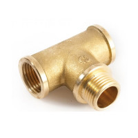 Трійник 1/2" ВЗВ латунь SF