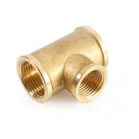 Трійник 1"х1/2"х1" ВВВ латунь SF