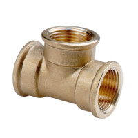 Трійник 1 1/4" ВВВ латунь SF