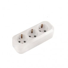 Колодка (3 елементи 16 А з заземленням)