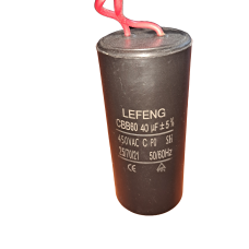 Пусковий конденсатор 40 мкФ із проводами