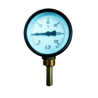Біметалічний термометр Ø60 0-120°C L-50мм (Нижній)