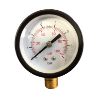 Манометр нижній 50мм 0-7 bar 1/4"