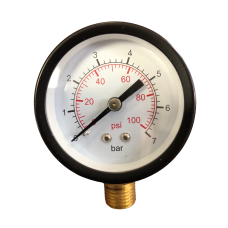 Манометр нижній 50мм 0-7 bar 1/4"