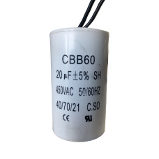 Пусковий конденсатор 20 мкФ із проводами