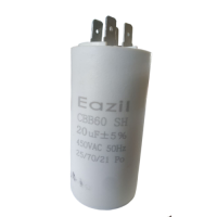 Пусковий конденсатор 20 мкФ з клемами Eazil