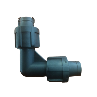 Коліно затискне для капельної стрічки