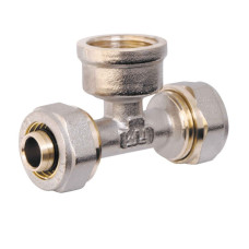 Трійник Valve металопласт 20х1/2Вх20