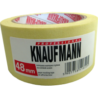 Стрічка малярна 48мм х 50м жовта Knaufmann