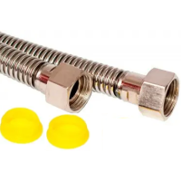 Шланг газовий 0,3м з нержавіючої сталі, гофрований Waterstal