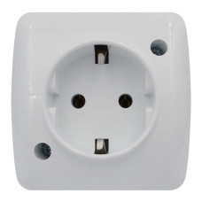 Розетка ALSU одинарна з заземленням