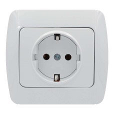 Розетка EL-BI одинарна з заземленням