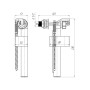 Вузол наповнення ANI-PLAST для змивного бачка "Бічний клапан"