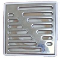 Трап душовий Ø50 нержавіюча сталь 15х15см прямий